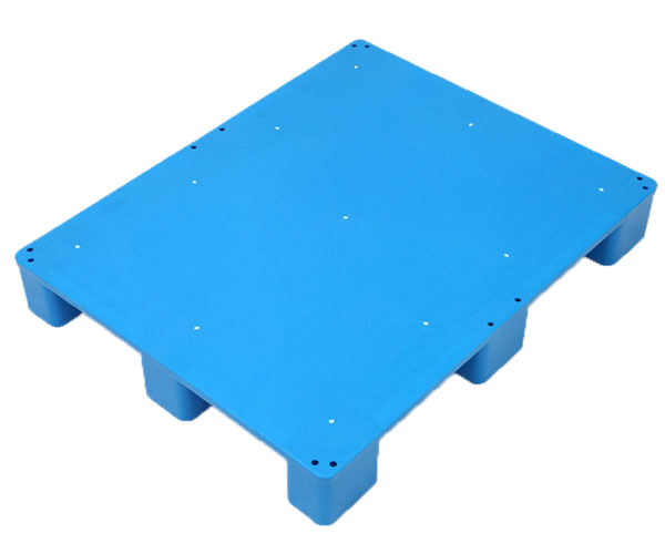 蓝色1008平板九脚塑料托盘小塑料卡板九脚防滑托盘生产厂家批发