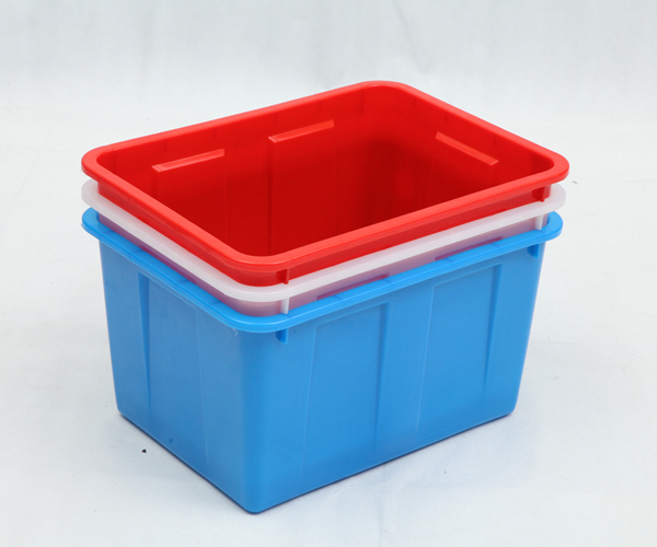 厂家供应水产养殖箱50L塑料水箱周转储存箱塑料水箱方形塑料箱