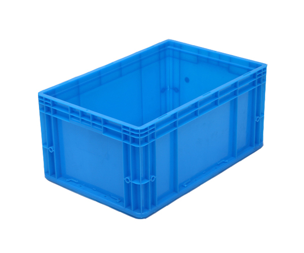 600-280加强底重型物流箱可配翻盖物流箱带盖仓库可堆塑料物流箱