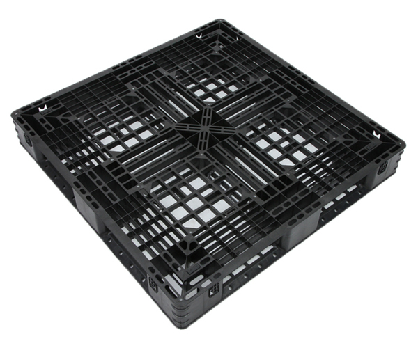 厂家直销1111轻型网格田字塑料托盘胶卡板黑色冷库通用防潮垫板