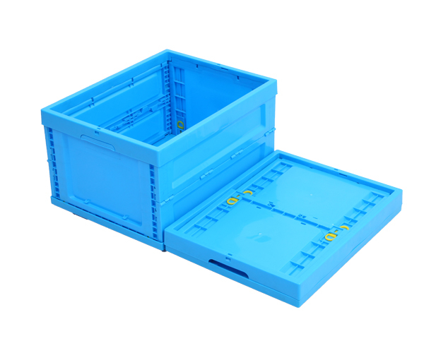 500-300折叠箱塑料折叠周转箱塑料可折叠储物箱通用包装折叠箱PP蓝色塑料折叠箱