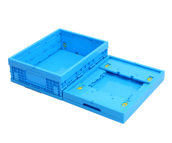 500-170折叠周转箱PP蓝色折叠箱子电子机械服装EU折叠箱厂家批发