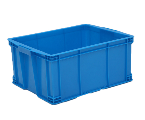465-280白色塑料箱加厚带盖果蔬周转箱冷库塑料箱水果塑料运输箱