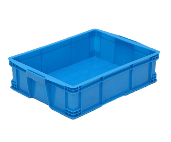 465-160蓝色可配盖沙糖桔包装箱PE周转箱塑料筺加厚塑胶周转箱