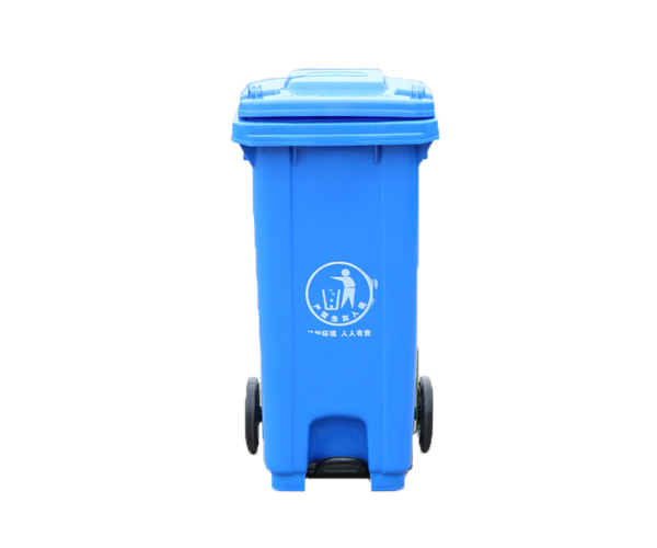 户外垃圾箱240L大号挂车分类塑料垃圾桶 室外环卫脚踩垃圾桶