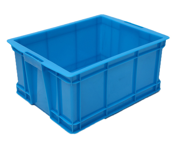 392-190塑胶周转箱蓝色胶箱周转储物塑料包装箱车间流水线周转箱