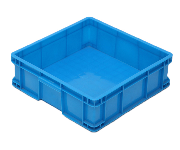 大四方箱蓝色HDPE新料方形周转箱加厚正方形塑胶周转箱厂家批发