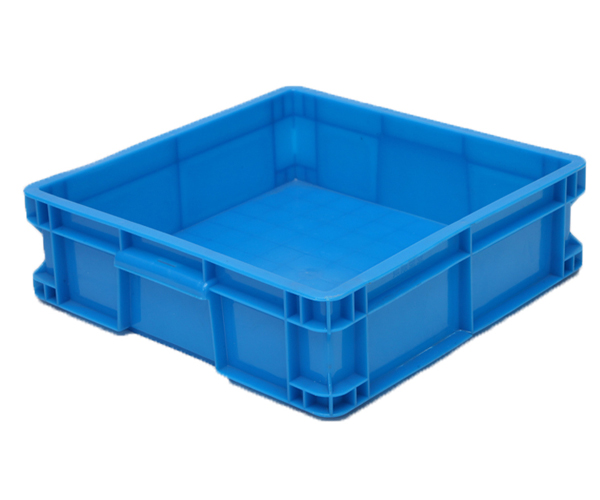 小四方正方形水产养龟箱塑料中转箱酒店周转箱蓝色塑胶实物周转箱